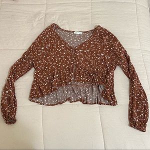 Pacsun Crop Top Long Sleeve